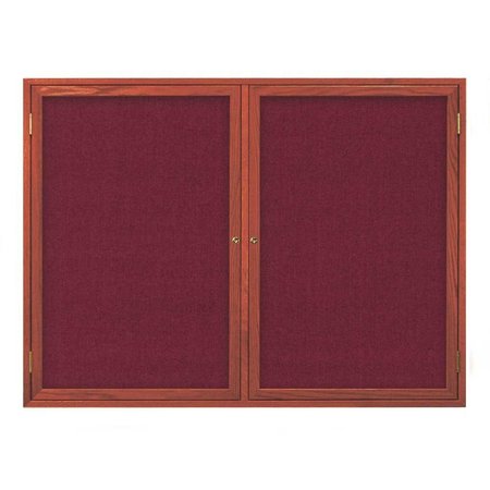 UNITED VISUAL PRODUCTS Open Faced Traditional Rounded Corkboard UV643ARC-BRONZE-DRKSPR